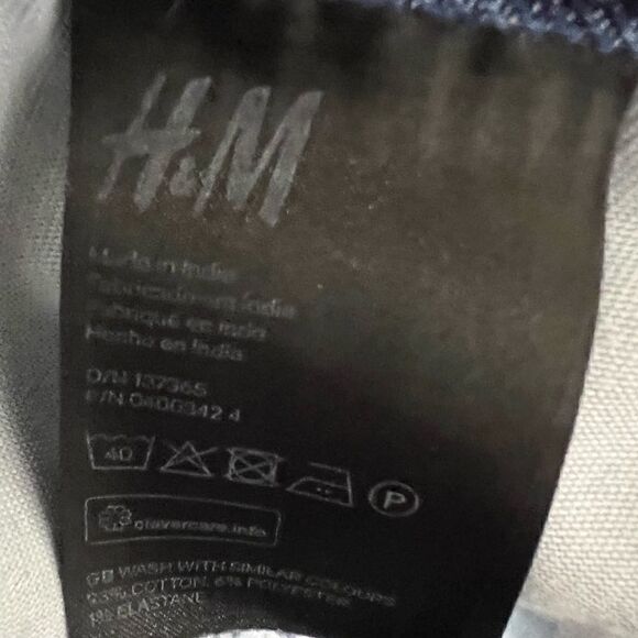 H&M slim low waist denim jeans button up fly size 32/32 - Picture 14 of 15